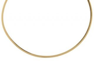 EternaGold 16 Bold Polished 4MM Omega Necklace 14K Gold, 8.6g —