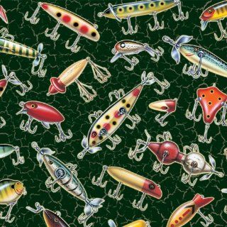 Vintage Lure Wrapping Paper Sports & Outdoors