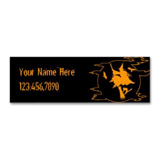 Halloween Witch Business Card Template
