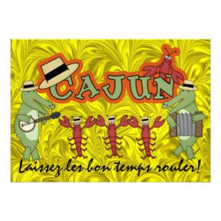 Let the Good Times Roll Cajun Style Mardi Gras Personalized Invite