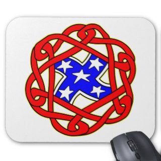 Celtic Knot Rebel Flag Tattoo Mousepad