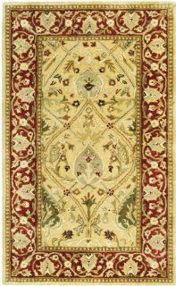 Safavieh Persian Legend Collection PL819D Handmade Ivory and Rust New Zealand Wool Area Rug, 4 Feet by 6 Feet   Rust And Beige Area Rug