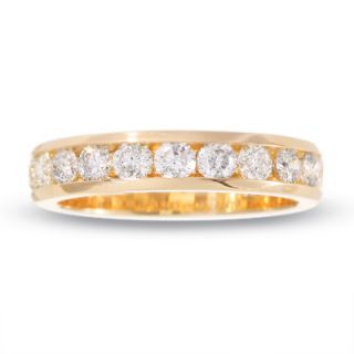 CTW. Diamond Channel Band in 14K Gold   Zales