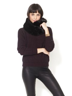Knit/Faux Fur Infinity Scarf  by Hat Attack