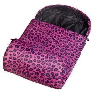 Wildkin Leopard Stay Warm Sleeping Bag   Pink