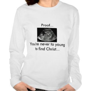 Ultrasound of baby praying t shirt