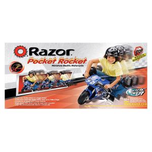 Razor Pocket Rocket Mini Electric Motorcycle   Blue      Toys