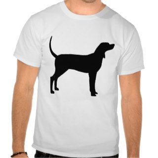 Coonhound Silhouette (black) T shirt