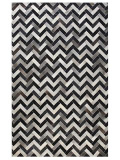 Chevron Cowhide Hand Stitched Rug by Bashian Rugs