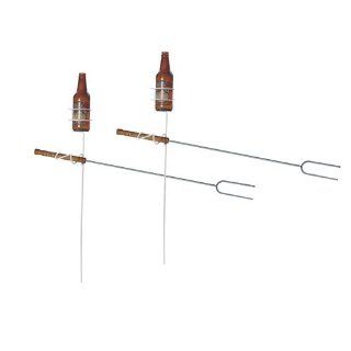 Rome Outdoor Drink Holder with Hot Dog Fork Support   set of 2  Outdoor Kitchen Accessories  Patio, Lawn & Garden