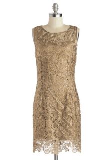 A Sweet Aperitif Dress in Gold  Mod Retro Vintage Dresses