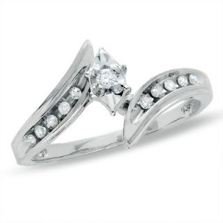 10 CT. T.W. Diamond Illusion Marquise Engagement Ring in 10K White