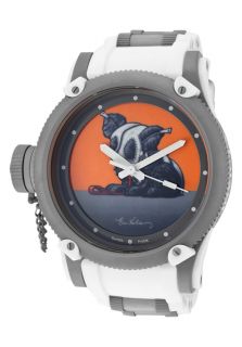 Invicta 11153  Watches,Mens Russian Diver Panda Suit Artist Series Dial White Polyurethane, Casual Invicta Quartz Watches