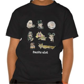 Funny Cartoon Franks a Lot Kids Dark T Shirts