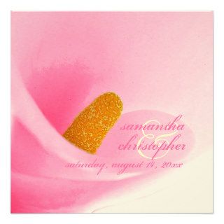 PixDezines Pink Calla Lily/wedding Invitations