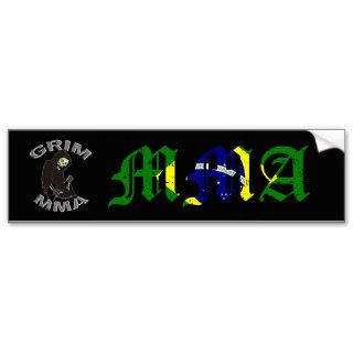 Grim MMA Brazil bumper sticker