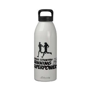Cross Country running designs Drinking Bottle