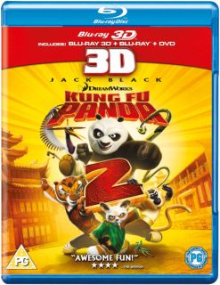 Kung Fu Panda 2 3D (3D Blu Ray, 2D Blu Ray and DVD)      Blu ray