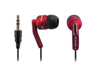 Sentry Neons Stereo Earbuds, HO624, Red Electronics