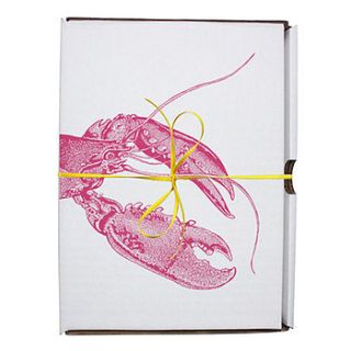lobster napkin box by thornback & peel