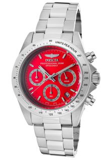 Invicta 14380  Watches,Mens Speedway Chronograph Red Dial Stainless Steel, Chronograph Invicta Quartz Watches