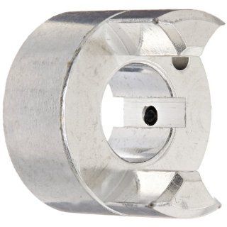 Ruland JSC21 10 A Jaw Coupling Hub with Keyway, Set Screw Style, Polished Aluminum, .625" Bore, 1 5/16" OD, 1 3/4" Length, 3/16" Keyway Spider Couplings