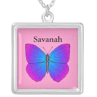 Personalized Butterfly Necklace ll
