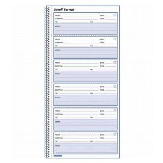Rediform Detail Voice Mail Log, White, 10.625 x 5.625 Inches, 600 Messages (51113)  Telephone And Address Books Log Books And Pads 
