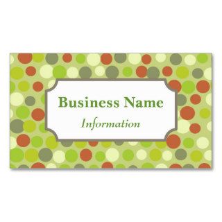 Retro Rust Dots Business Card