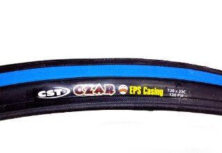 CST Czar 23 622 700C x 23 Blue Black Road Bike Tire (1)  Sports & Outdoors