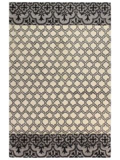 Bordered Ogee Hand Tufted Rug by Bashian Rugs