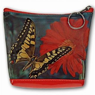 Lenticular Purse, 3D Lenticular Image, Butterfly, Flower, Monsrch on Gerbera RC 622 Pavia Clothing
