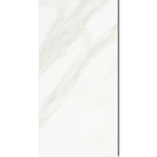 American Olean 6 Pack Mirasol Bianco Carrrara Ceramic Indoor/Outdoor Wall Tile (Common 12 in x 24 in; Actual 11.62 in x 23.43 in)