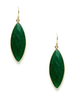 Emerald Marquise Drop Earrings by Mary Louise Designs