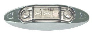 Pacer Performance 20 623 3 Diode Sealed White LED Running Light with Clear Lens Automotive