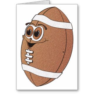 Cartoon Football Greeting Cards