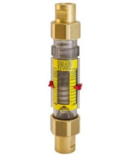Hedland H624 010 EZ View Flowmeter, Polysulfone, For Use With Water, 1.0   10 gpm Flow Range, 1/2" NPT Female Science Lab Flowmeters