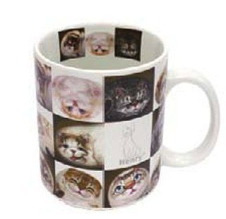 Cats In The Box Decorative Coffee Mug By Henry Cats & Friends   Fine Porcelain   12oz Coffee Cups Kitchen & Dining