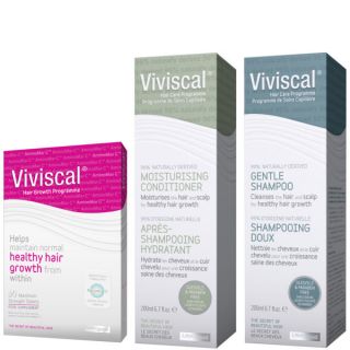 Viviscal Max Hair Growth Supplements 60s, Shampoo 200ml & Conditioner 200ml (Bundle)      Health & Beauty