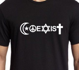 Coexist Black T Shirt / Medium Size 