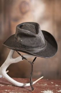 Shapeable Weathered Cotton Outback Hat, BROWN, Size SMALL (21.25" 21.625") at  Mens Clothing store Baseball Caps