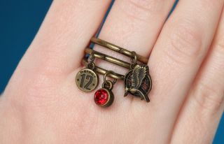 The Hunger Games Catching Fire Mockingjay Charm Ring