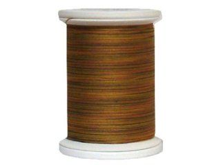 YLI Machine / Hand Quilting Thread 40wt 100% Long Staple Cotton Green to Tan Variegated Green Gold