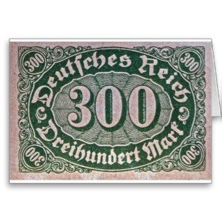 1922 German 300 Mark Stamp Macro Photograph Card