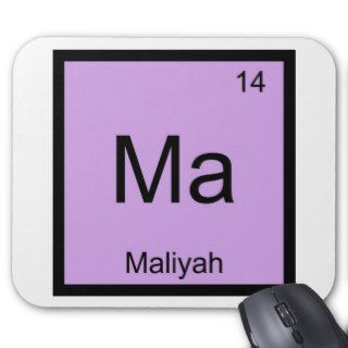 Maliyah Name Chemistry Element Periodic Table Mousepad