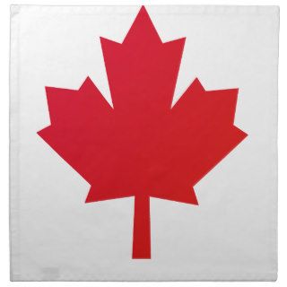 Canada flag cloth napkins