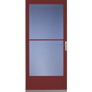 Pella Cranberry Mid View Tempered Glass Storm Door (Common 81 in x 36 in; Actual 80.78 in x 37 in)