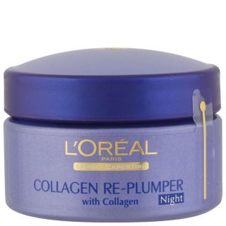 LOreal Paris Dermo Expertise Collagen Wrinkle De Crease Replumping Night Cream (50ml)      Health & Beauty