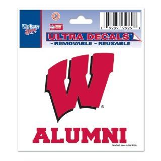 Wisconsin Badgers Official NCAA 3"x4" Car Window Cling Decal by Wincraft  Sports Fan Automotive Decals  Sports & Outdoors
