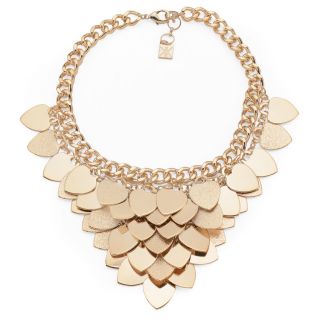 Kardashian Kollection KK Layered Heart Collar Necklace   Gold      Clothing